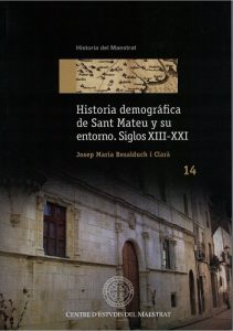 Book Cover: H014 Historia demográfica de Sant Mateu y su entorno Siglos XIII - XXI