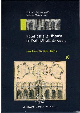 Book Cover: H010 Notes per a la Història de l'Art d'Alcalà de Xivert